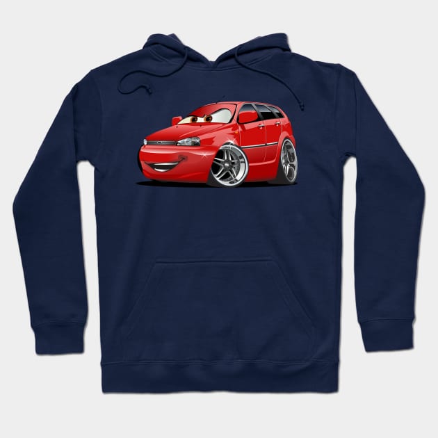 Cartoon Car Hoodie by Mechanik